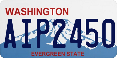 WA license plate AIP2450