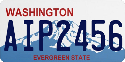 WA license plate AIP2456