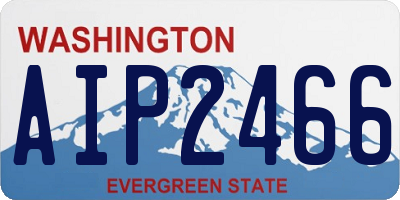 WA license plate AIP2466