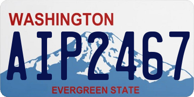 WA license plate AIP2467