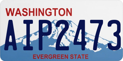 WA license plate AIP2473