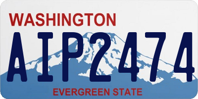 WA license plate AIP2474