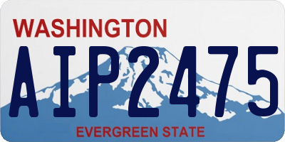 WA license plate AIP2475