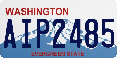 WA license plate AIP2485