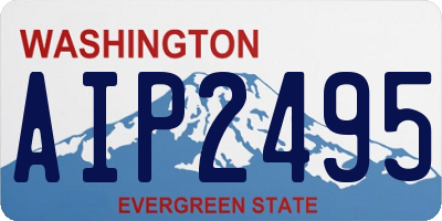 WA license plate AIP2495