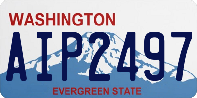 WA license plate AIP2497