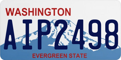 WA license plate AIP2498