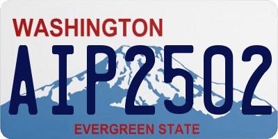 WA license plate AIP2502