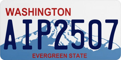WA license plate AIP2507