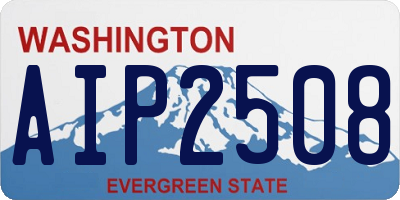 WA license plate AIP2508