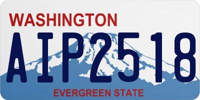 WA license plate AIP2518