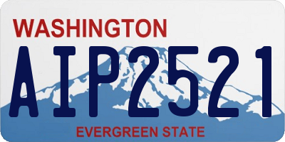 WA license plate AIP2521