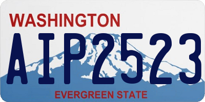 WA license plate AIP2523