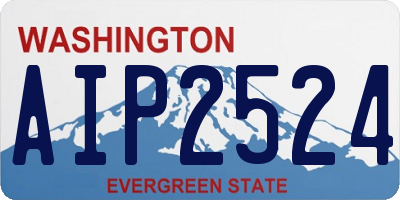 WA license plate AIP2524