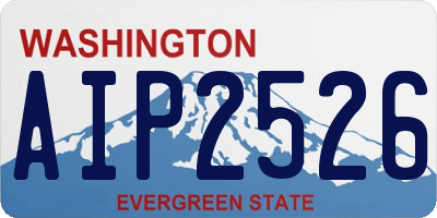 WA license plate AIP2526