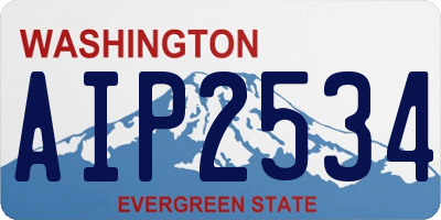 WA license plate AIP2534