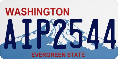 WA license plate AIP2544