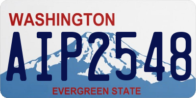 WA license plate AIP2548