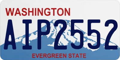 WA license plate AIP2552