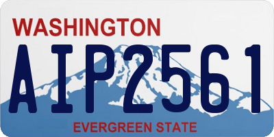 WA license plate AIP2561