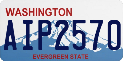 WA license plate AIP2570