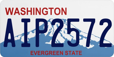 WA license plate AIP2572