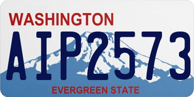 WA license plate AIP2573