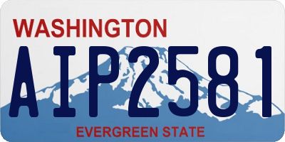 WA license plate AIP2581
