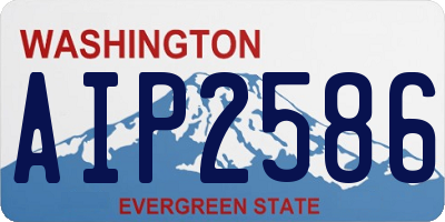 WA license plate AIP2586