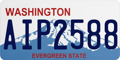 WA license plate AIP2588