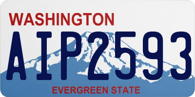 WA license plate AIP2593