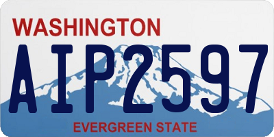WA license plate AIP2597