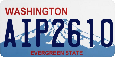 WA license plate AIP2610