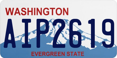 WA license plate AIP2619