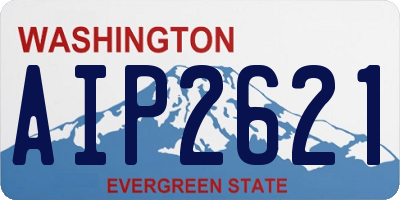 WA license plate AIP2621