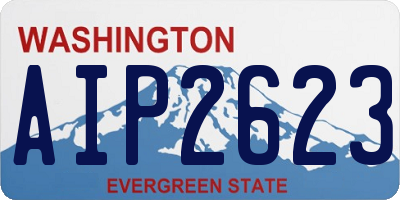 WA license plate AIP2623