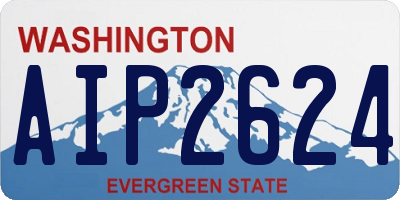 WA license plate AIP2624
