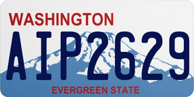 WA license plate AIP2629