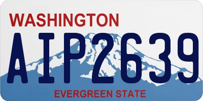 WA license plate AIP2639