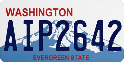 WA license plate AIP2642