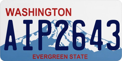 WA license plate AIP2643
