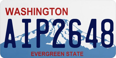 WA license plate AIP2648