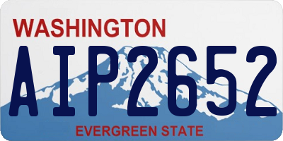 WA license plate AIP2652