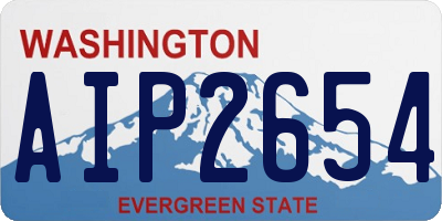 WA license plate AIP2654