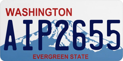 WA license plate AIP2655