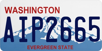 WA license plate AIP2665