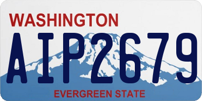 WA license plate AIP2679