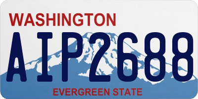 WA license plate AIP2688