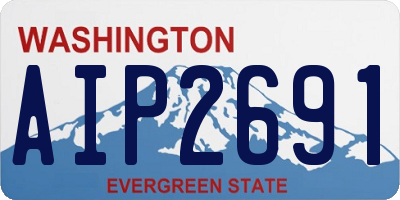 WA license plate AIP2691
