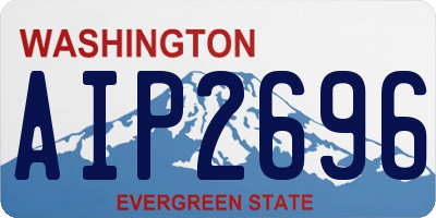 WA license plate AIP2696